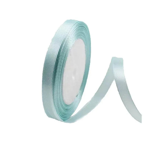 10mm Width Satin Hair Ribbon Wedding Party Decoration Gift Banquet 3m - Light T-Blue