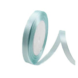 10mm Width Satin Hair Ribbon Wedding Party Decoration Gift Banquet 5m - Light T-Blue