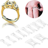 12PCS Ring Size Adjuster Set Invisible Plastic Resizer for Loose Rings Comfort Fit