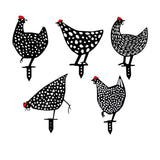 Garden Ornaments Chicken Yard Art Garden Backyard Lawn Decor Gift Easter Deco - C