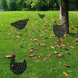 Garden Ornaments Chicken Yard Art Garden Backyard Lawn Decor Gift Easter Deco - C