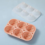Large Ice Cube Tray Rose Maker Silicone Mold Whiskey Chocolate Jelly Mould DIY - Black