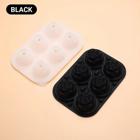 Large Ice Cube Tray Rose Maker Silicone Mold Whiskey Chocolate Jelly Mould DIY - Purple