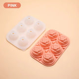 Large Ice Cube Tray Rose Maker Silicone Mold Whiskey Chocolate Jelly Mould DIY - Purple