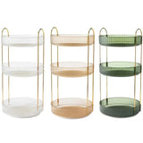 Rotating Cosmetic Organiser Home Storage Shelf Box for Makeup and Beauty Product - Green