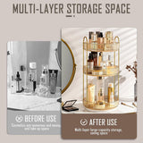 Rotating Cosmetic Organiser Home Storage Shelf Box for Makeup and Beauty Product - Green