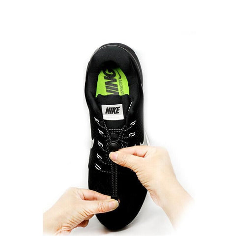No Tie Elastic Shoelaces with Toggle Locks for Sneakers Running Walking Shoes - Golden