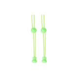 No Tie Elastic Shoelaces with Toggle Locks for Sneakers Running Walking Shoes - Lime Green