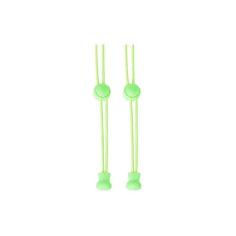 No Tie Elastic Shoelaces with Toggle Locks for Sneakers Running Walking Shoes - Lime Green