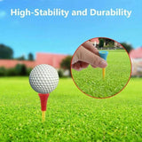 83mm Rubber Golf Tees 30PCS - Colourful Durable Plastic Tees with Soft Cushion Top