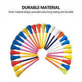 83mm Rubber Golf Tees 30PCS - Colourful Durable Plastic Tees with Soft Cushion Top