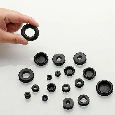 125Pcs Rubber Grommet Set-Assorted Fastener Kit 18 Popular Sizes