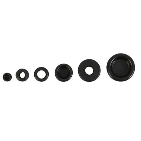 125Pcs Rubber Grommet Set-Assorted Fastener Kit 18 Popular Sizes