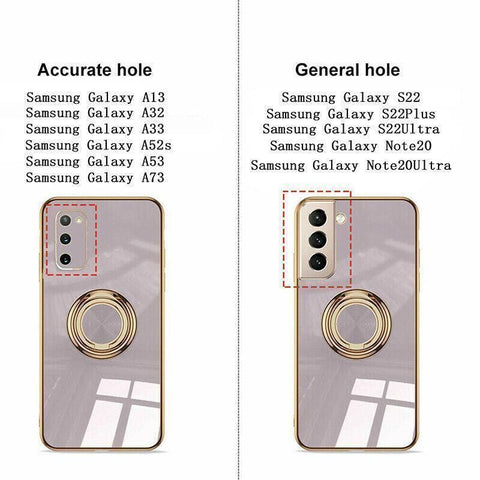 Dark Green Shockproof Ring Holder Case Cover for Samsung S22 Ultra S22 Plus Note 20 - Samsung Galaxy S22Ultra