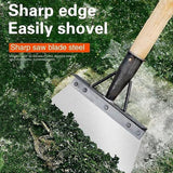 Outdoor Garden Cleaning Shovel Farm Agriculture Planting Shovel Weeding Tool - L