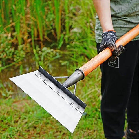 Outdoor Garden Cleaning Shovel Farm Agriculture Planting Shovel Weeding Tool - L