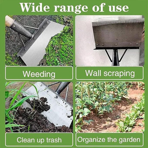 Outdoor Garden Cleaning Shovel Farm Agriculture Planting Shovel Weeding Tool - L