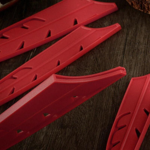 Plastic Knife Sheath Edge Guard Cover Scabbard Slicing Blade Red Protector Chef - Scabbard-7in