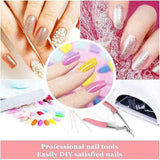 Acrylic Nail Tip Cutter False Nail Clipper U Shape Manicure Art Trimmer Tool - Pink