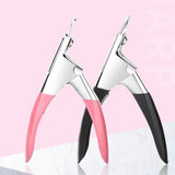 Acrylic Nail Tip Cutter False Nail Clipper U Shape Manicure Art Trimmer Tool - Red