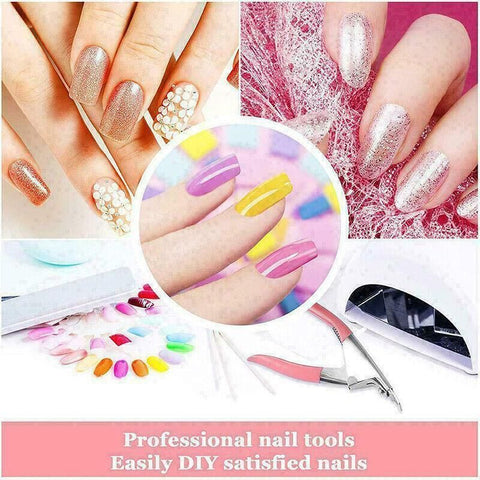 Acrylic Nail Tip Cutter False Nail Clipper U Shape Manicure Art Trimmer Tool - Red