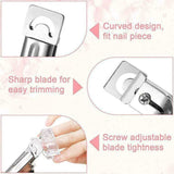 Acrylic Nail Tip Cutter False Nail Clipper U Shape Manicure Art Trimmer Tool - Red
