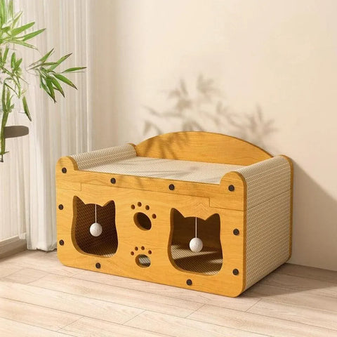 Cat Scratching Board Nest All in One Wear Resistant House Cat Scratching Toy