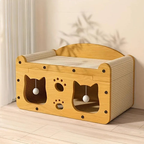 Cat Scratching Board Nest All in One Wear Resistant House Cat Scratching Toy