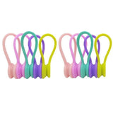 10PCS Cord Clip Organizer Reusable Cable Winder Holder for Desk and Office