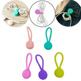 10PCS Cord Clip Organizer Reusable Cable Winder Holder for Desk and Office