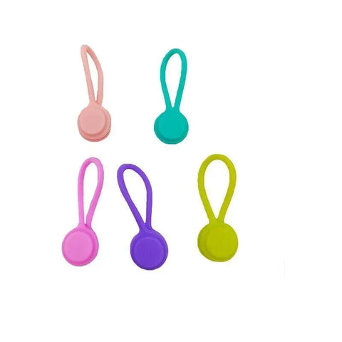 10PCS Cord Clip Organizer Reusable Cable Winder Holder for Desk and Office