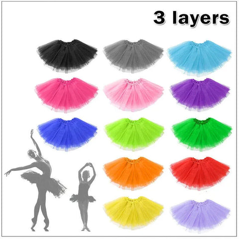 Girls Tutu Skirt Princess Dressup Party Costume Ballet Dancewear - White