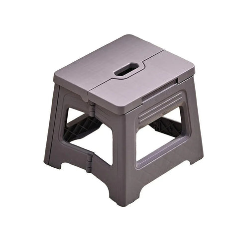 Portable Adjustable Folding Plastic Stool Retractable Outdoor Fishing Chair - Purple