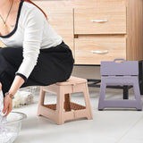 Portable Adjustable Folding Plastic Stool Retractable Outdoor Fishing Chair - White