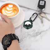 For Apple Airtag Armor Silicone Shockproof Protective Case Air Tag Cover Holder - White