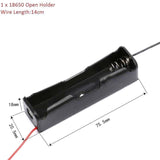 8 Pack 18650 Single Battery Holder Case Rechargeable 18650 Wire Lead Lithium