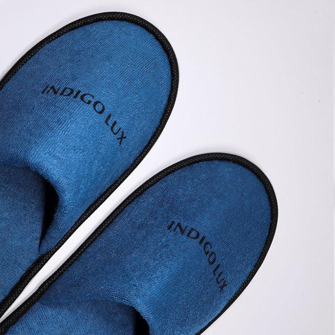 30 Pairs Hotel Guesthouse Hospitality Slippers for Household Comfort and Use - Blue