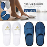 30 Pairs Hotel Guesthouse Hospitality Slippers for Household Comfort and Use - Blue