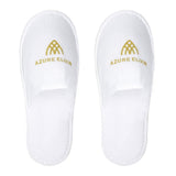 30 Pairs Hotel Guesthouse Hospitality Slippers for Household Comfort and Use - White