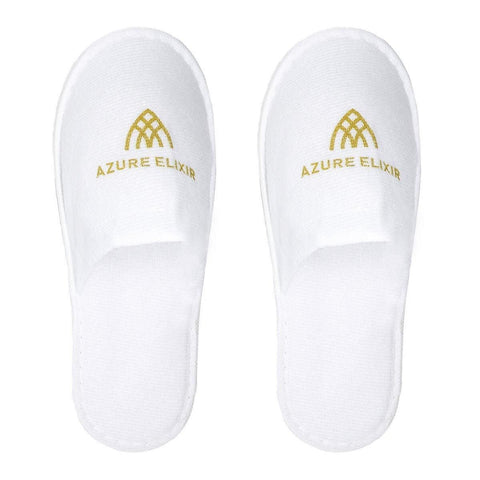 30 Pairs Hotel Guesthouse Hospitality Slippers for Household Comfort and Use - White
