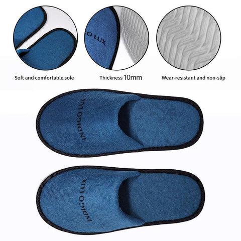 30 Pairs Hotel Guesthouse Hospitality Slippers for Household Comfort and Use - White