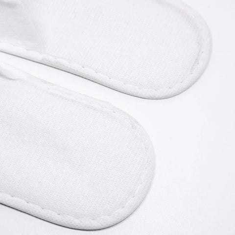30 Pairs Hotel Guesthouse Hospitality Slippers for Household Comfort and Use - White