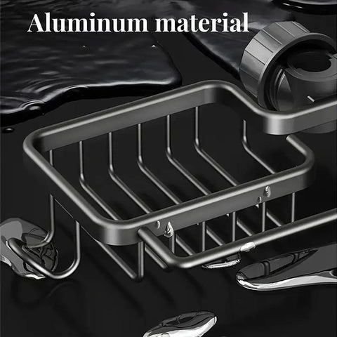 Multifunctional Faucet Shelf Kitchen Storage Sink Draining Basket Household Rack - Grey