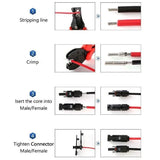 5-20 Pairs PV Connectors Solar Panel 30A Line Plug Socket Male Female IP67 - 5 Pairs