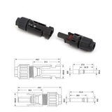 5-20 Pairs PV Connectors Solar Panel 30A Line Plug Socket Male Female IP67 - 5 Pairs