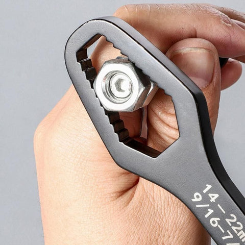 Universal Plum Screw Nuts Wrench 8-22mm Double Head Ratchet Spanner Repair Tools