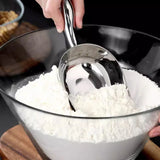 4 Sizes Aluminum Alloy Ice Shovel Flour Rice Scoop Multipurpose Kitchen Tool - S