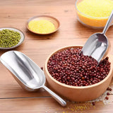 4 Sizes Aluminum Alloy Ice Shovel Flour Rice Scoop Multipurpose Kitchen Tool - S