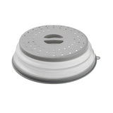 Multifunctional Microwave Oven Food Cover Heat Resistant Folding Splash Guard - Grey