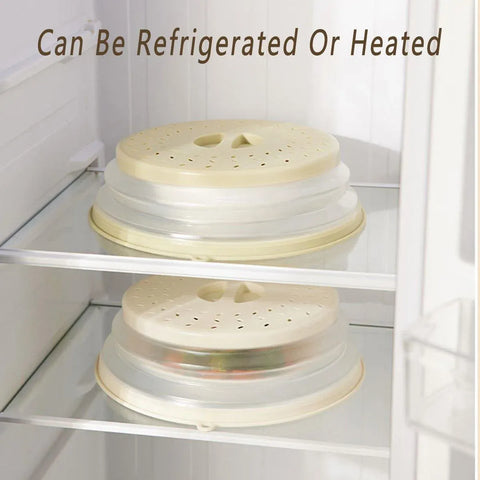 Multifunctional Microwave Oven Food Cover Heat Resistant Folding Splash Guard - Grey